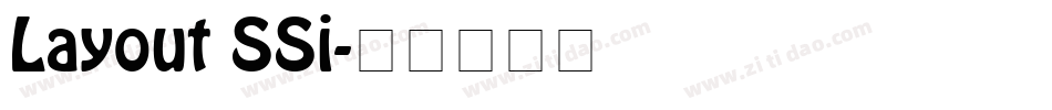 Layout SSi字体转换